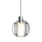 Besa Lighting Boca 5 Cord Pendant, Clear, Satin Nickel Finish, 1x3W LED 1XT-BOCA5CL-LED-SN - alternate 1